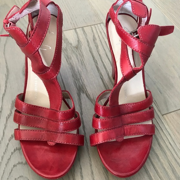 Franco Sparto red wooden like shoes